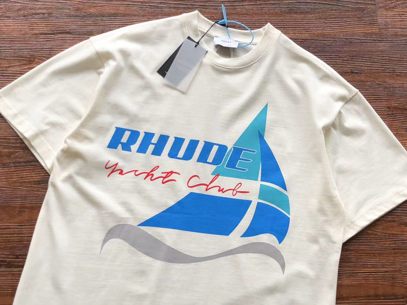 Camiseta Rhude "Yacht Club Tee White"