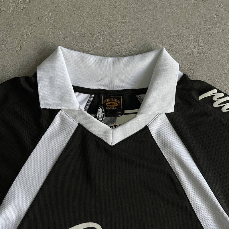 Camisa Corteiz "Panel Jersey Black"