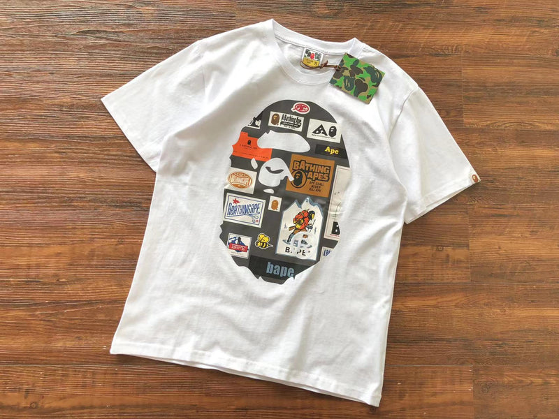 Camiseta BAPE "Multi Label By Bathing Ape White"