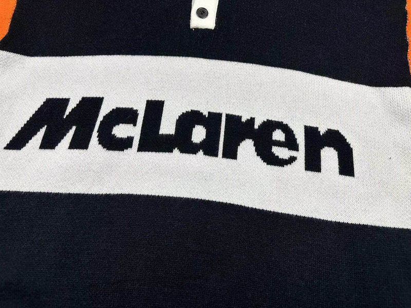 Suéter Rhude x McLaren Logo Polo Black/Orange