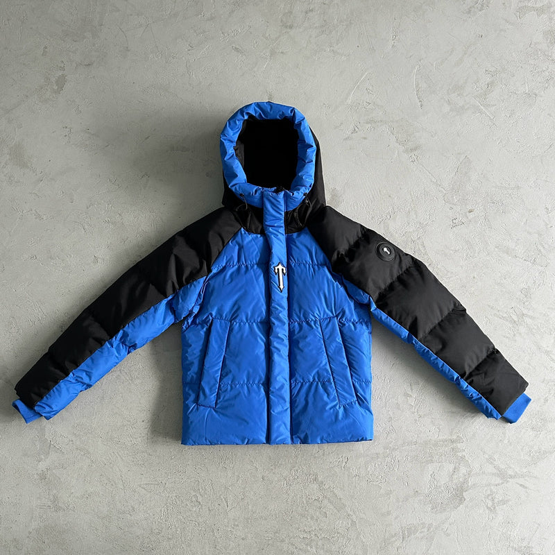 Jaqueta Trapstar "Decoded Arch Puffer Black Blue"