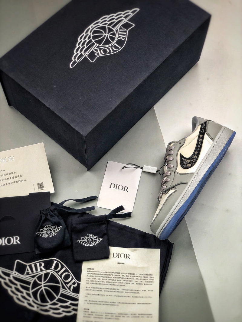 Nike Air Jordan 1 Low x Dior Grey