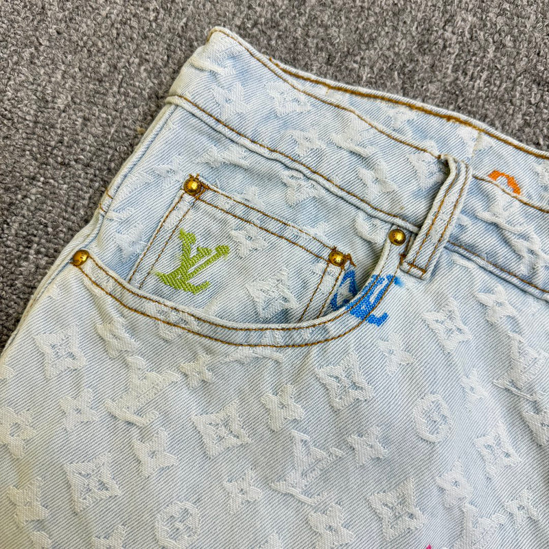 Calça Jeans Louis Vuitton Monogram Ready To Wear