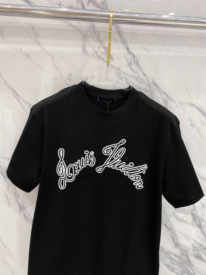 Camiseta Louis Vuitton Graphic Short Sleeved Crewneck Black