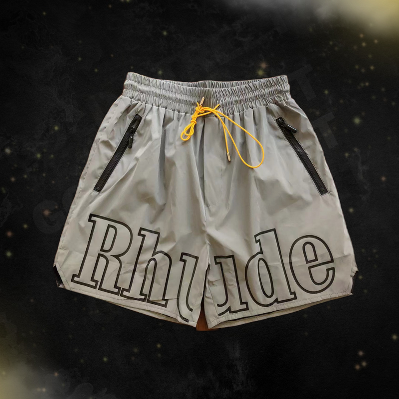 Bermuda Rhude RH Logo Shorts White