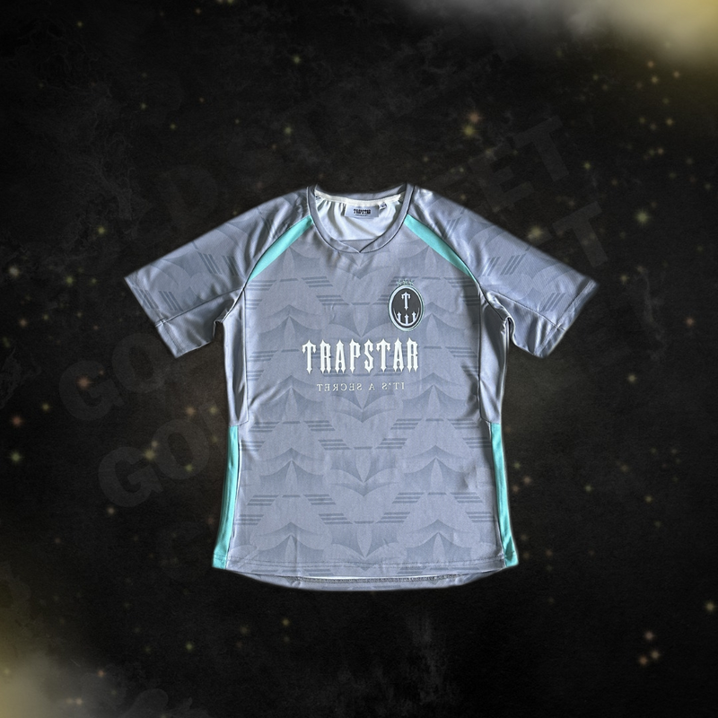 Camiseta Trapstar "Football t shirts Grey Sea Blue"