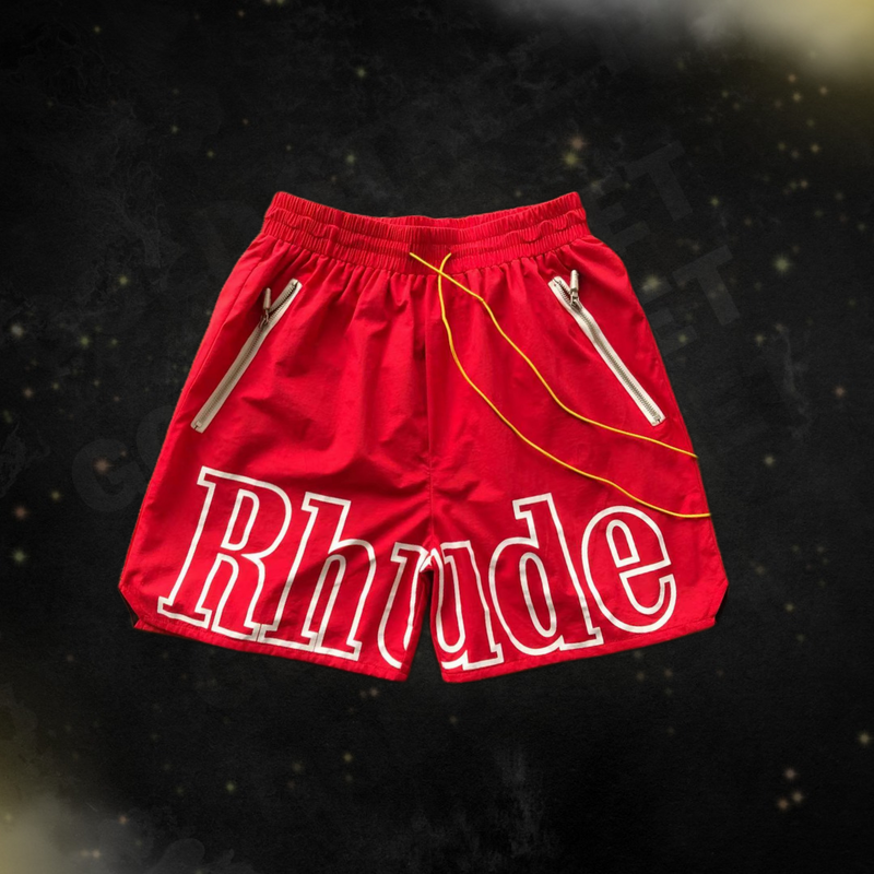 Bermuda Rhude “RH Logo Shorts Red”