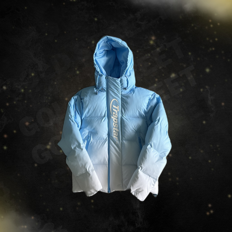 Jaqueta Trapstar "Decoded 2.0 Hooded Puffer Cashmere Blue Gradient Jacket"