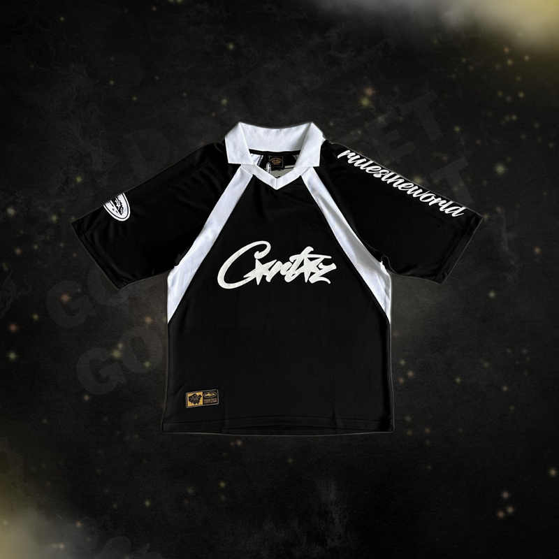 Camisa Corteiz "Panel Jersey Black"