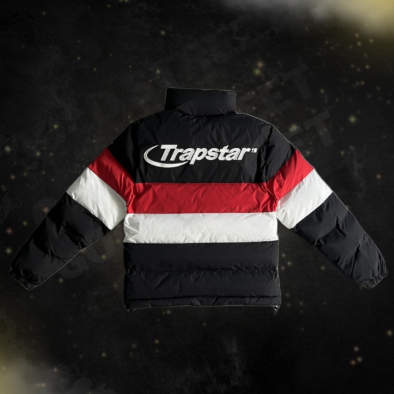 Jaqueta Trapstar “Hyperdrive Puffer Black Red”