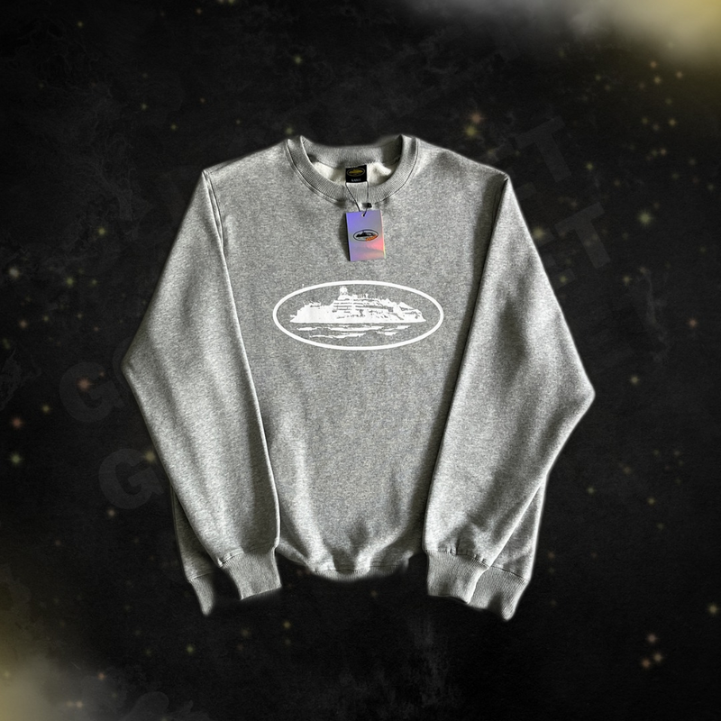 Moletom Corteiz " Alcatraz Crew Neck Top Grey"