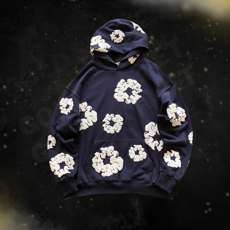 Moletom Denim Tears The Cotton Wreath Navy Blue