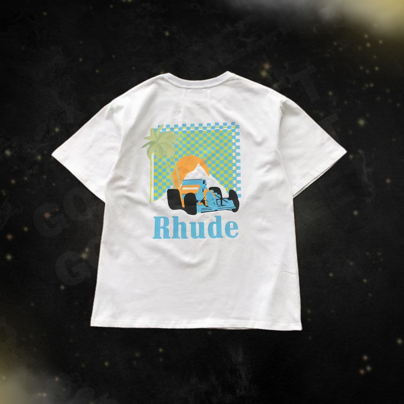 Camiseta Rhude "Moonlight Tropics White"