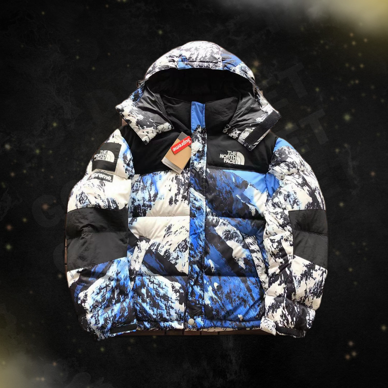 Jaqueta The North Face x Supreme "Mountain Baltoro Jacket Puffer Blue"