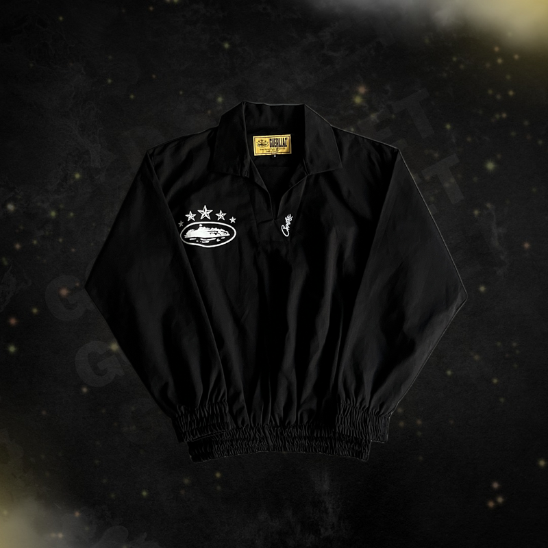 Jaqueta Corteiz “Anniversary Black Jacket”