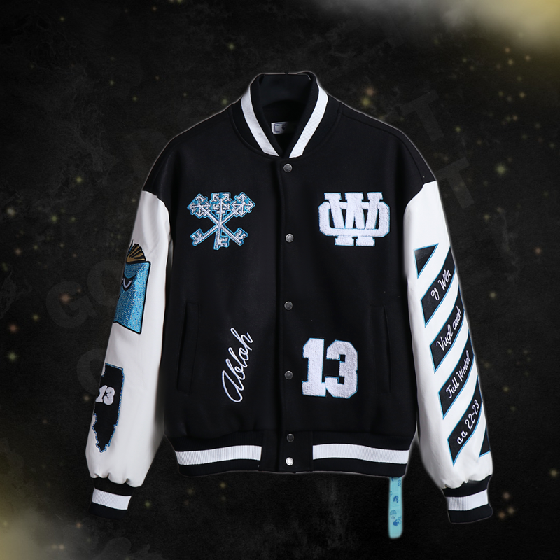 Jaqueta Off-White Varsity Abloh Mage