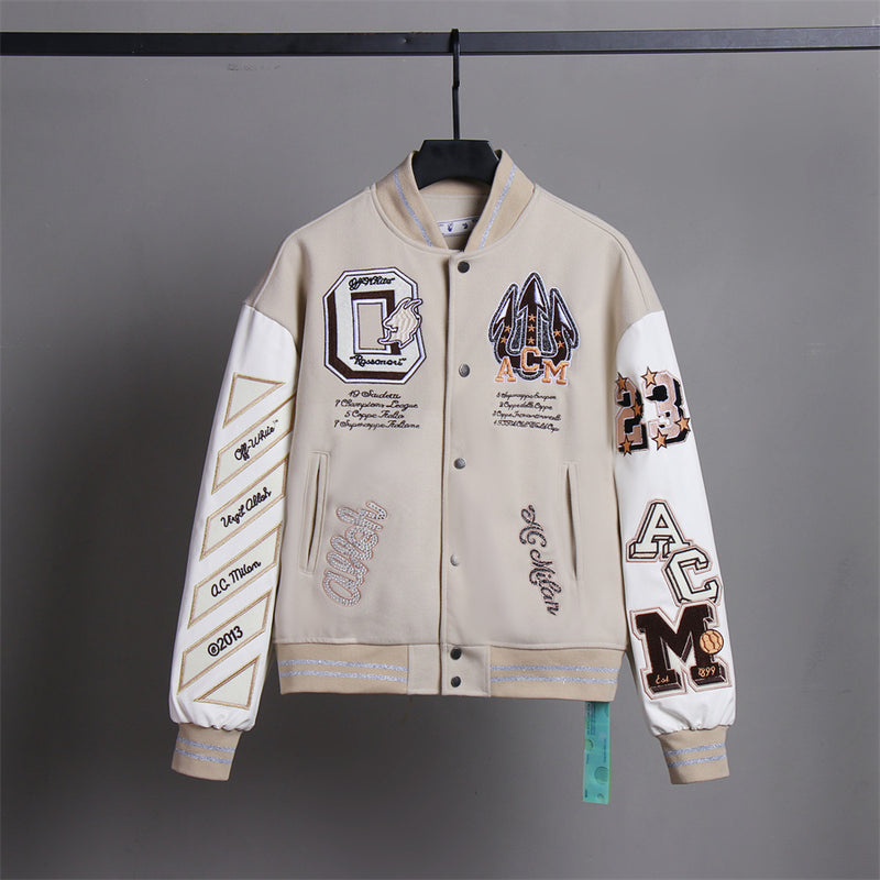 Jaqueta Off-White Varsity x AC Milan