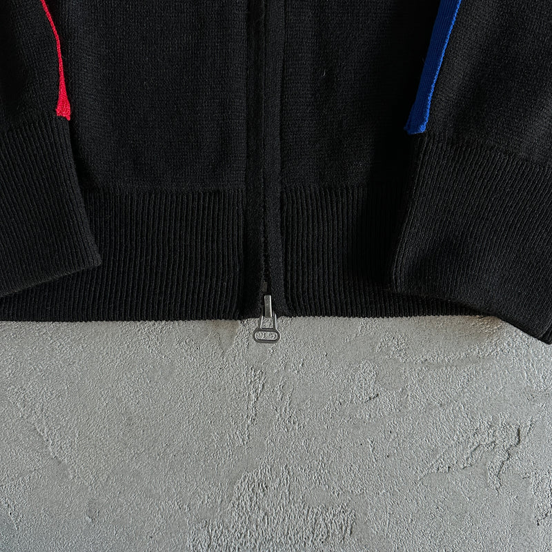 Jaqueta Corteiz "Knit Zip up Fleece Black"