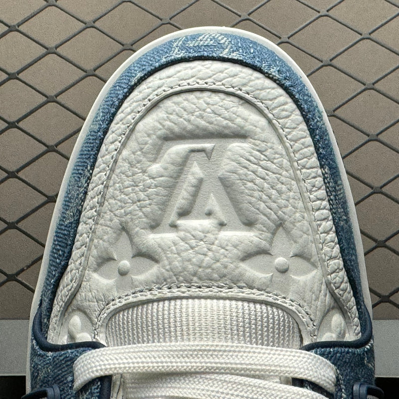 Louis Vuitton LV Trainer Monogram Denim White Blue