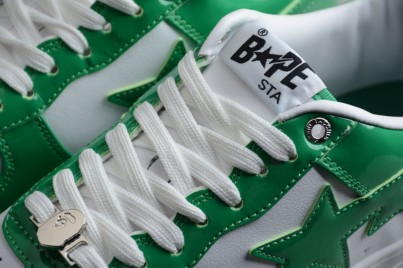 A Bathing Bape Ape Sta Low Green White