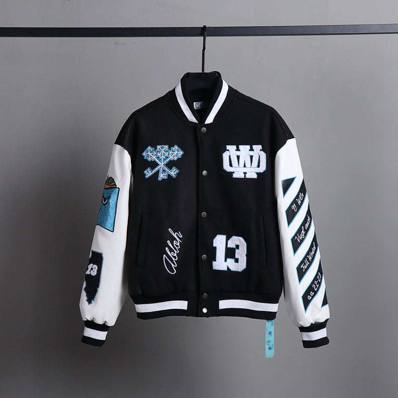 Jaqueta Off-White Varsity Abloh Mage