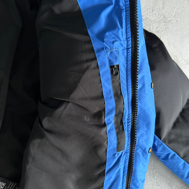 Jaqueta Trapstar "Decoded Arch Puffer Black Blue"