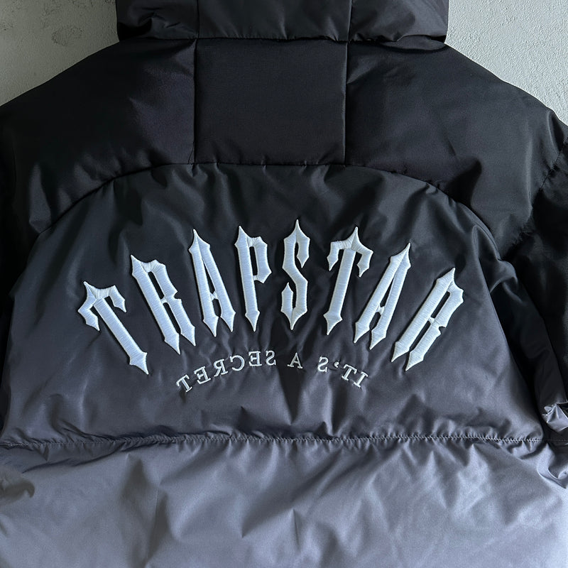 Jaqueta Trapstar "Decoded Arch Puffer-Black Gradient"