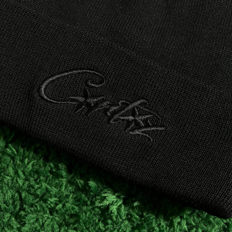 Touca Corteiz "Beanie Black Embroidery"