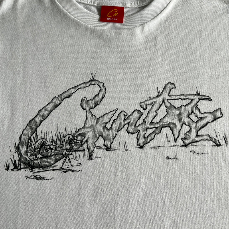 Camiseta Corteiz “Grass Sniper White”