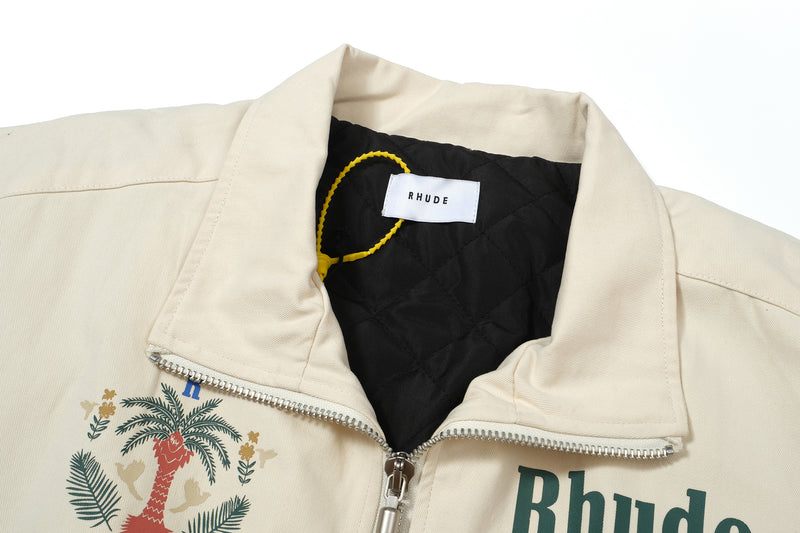 Jaqueta Rhude Palm Logo Off White