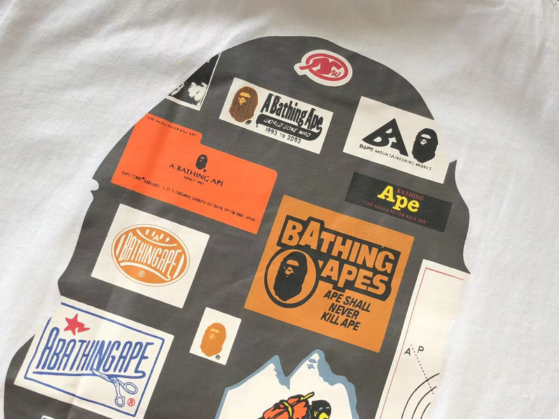 Camiseta BAPE "Multi Label By Bathing Ape White"