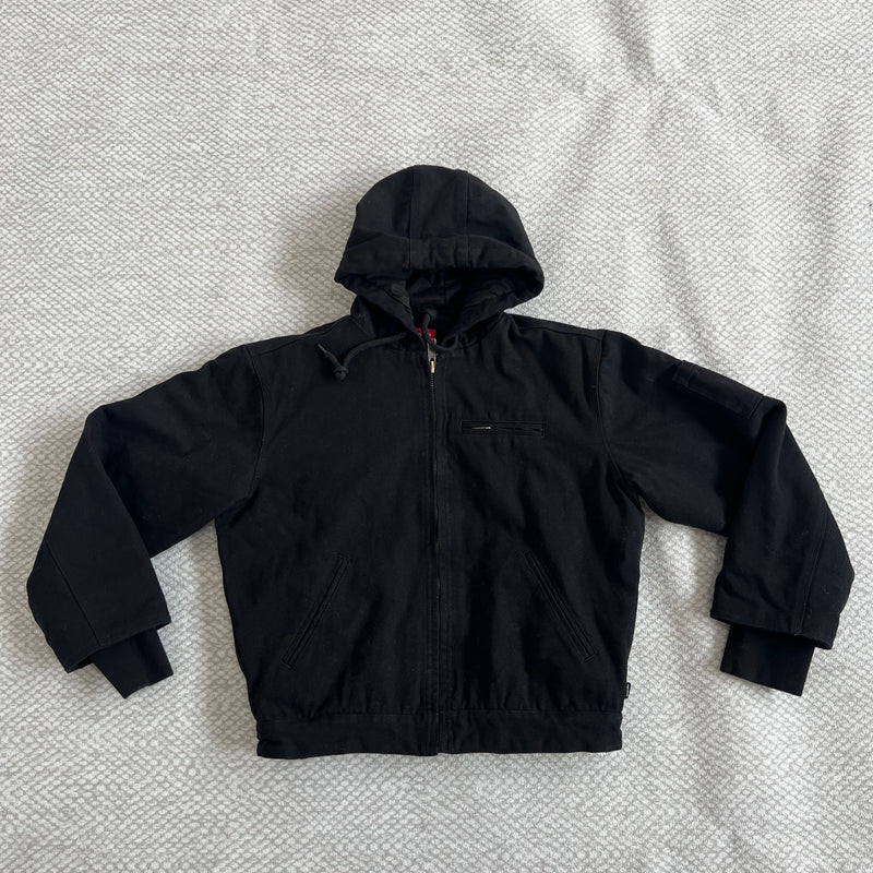 Jaqueta Supreme x TRASHER Hooded Work Jacket Black