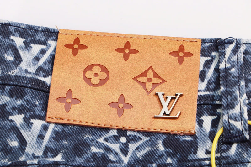 Calça Jeans Louis Vuitton Monogram Denim