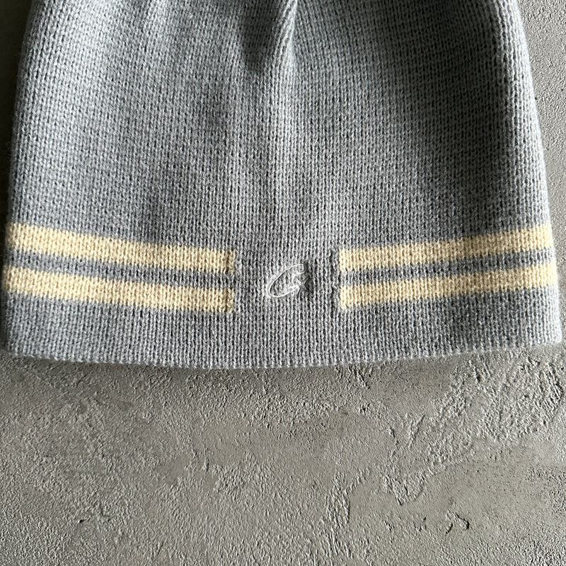 Touca Corteiz "Knit Stripe Beanie Gray"