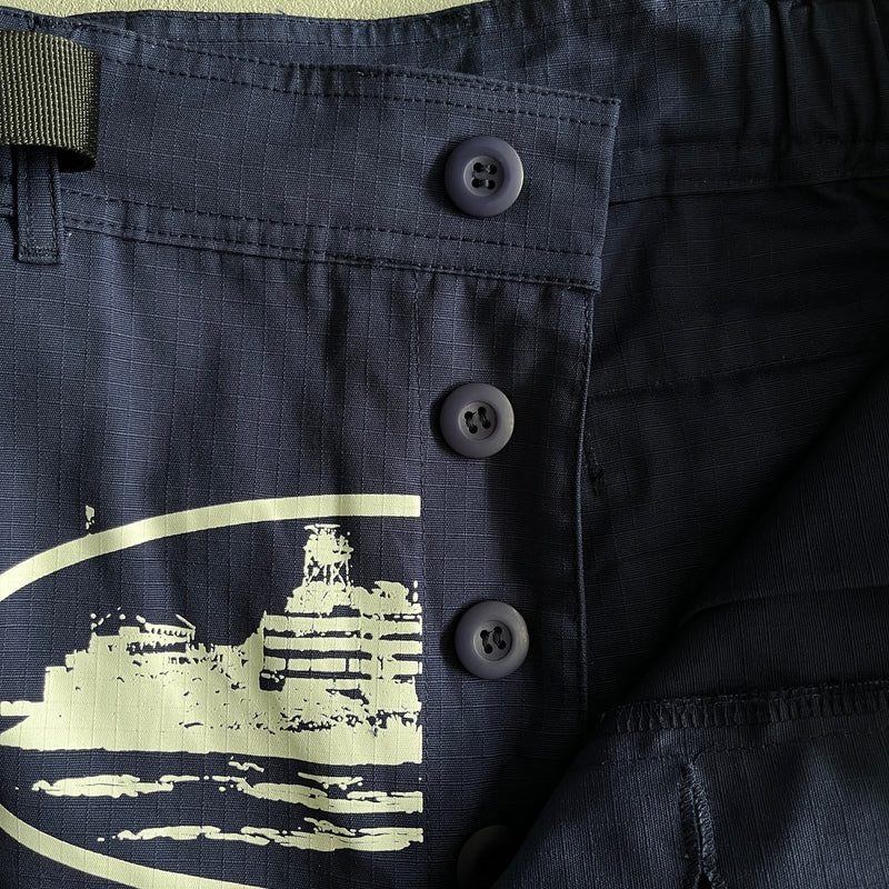 Bermuda Corteiz Cargo Navy Shorts