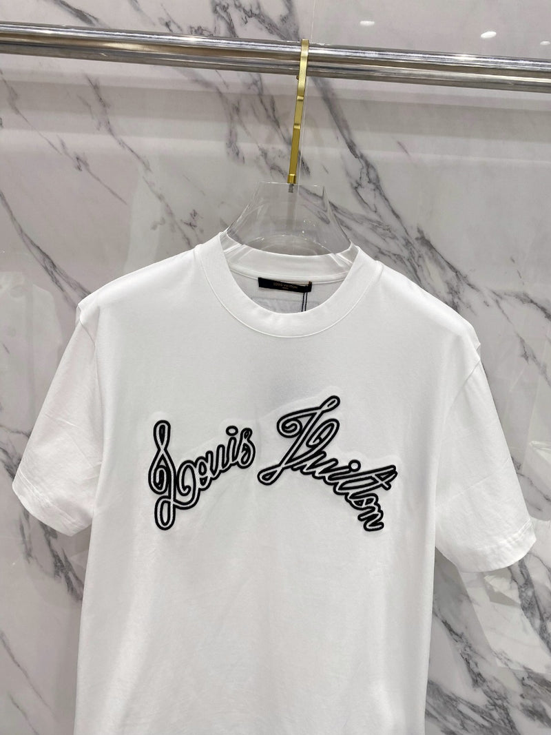 Camiseta Louis Vuitton Graphic Short Sleeved Crewneck White