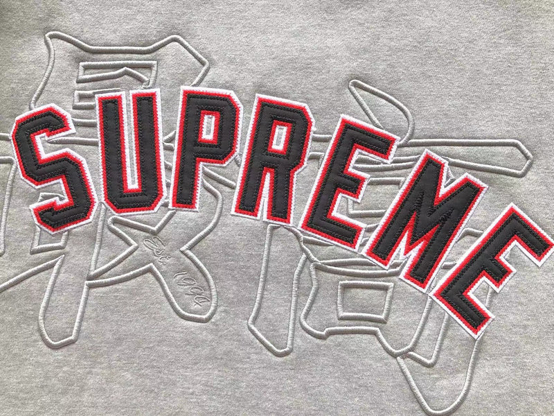 Moletom Supreme Kanji Logo Grey