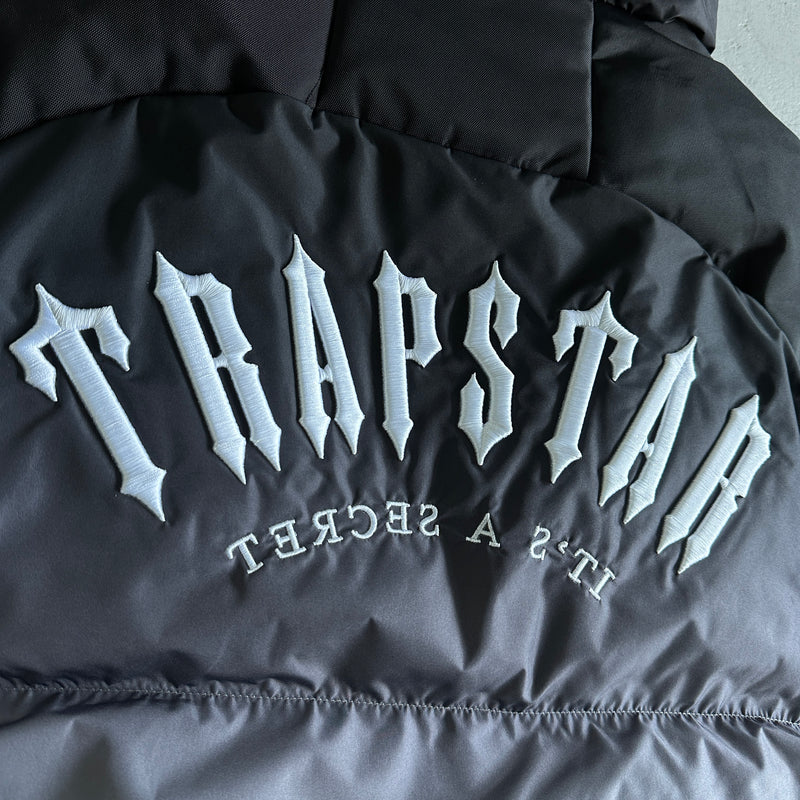 Jaqueta Trapstar "Decoded Arch Puffer-Black Gradient"