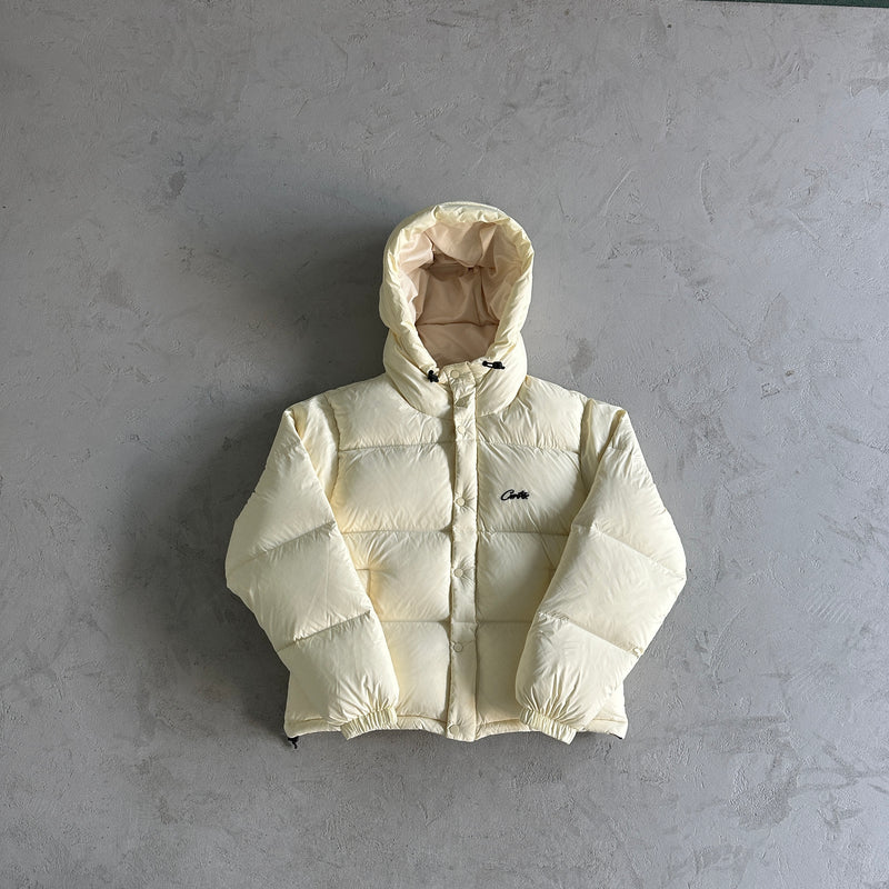 Jaqueta Corteiz "Bolo V2 Down Jacket Natural"