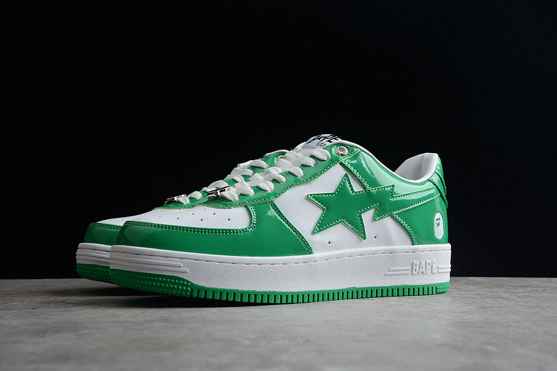 A Bathing Bape Ape Sta Low Green White