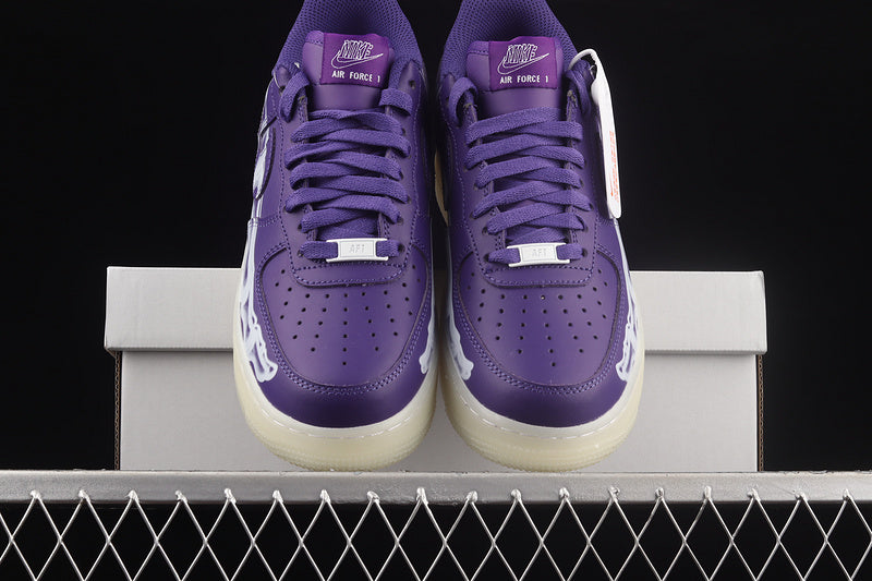 Nike Air Force 1 QS Purple Skeleton