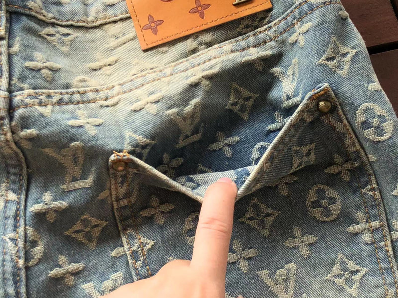 Calça Jeans Louis Vuitton Monogram Pants