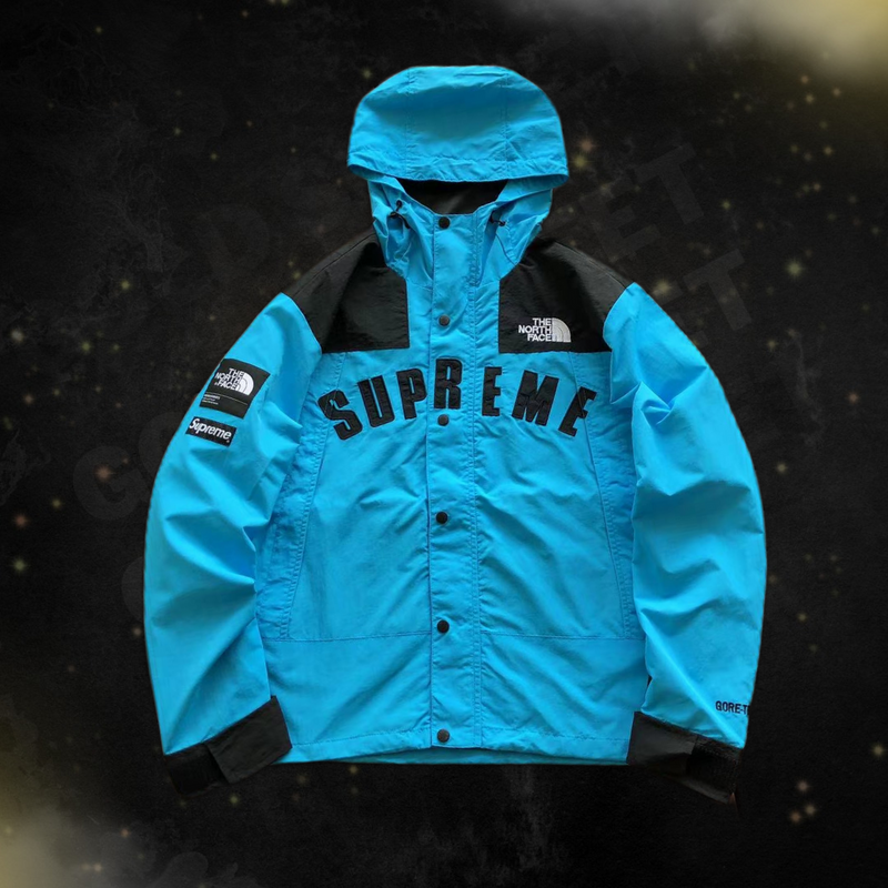 Jaqueta Supreme x The North Face Arc Gore-tex Logo Mountain Parka Sky Blue