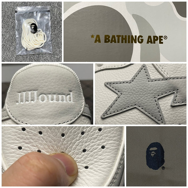 Bape x JJJJound Bapesta White/Light Grey