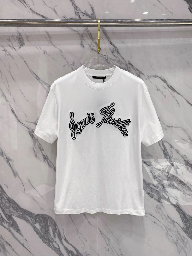 Camiseta Louis Vuitton Graphic Short Sleeved Crewneck White