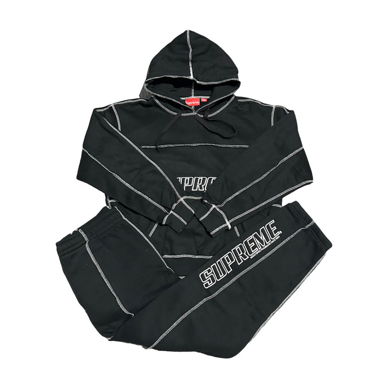 Conjunto Supreme Coverstitch Hooded Black