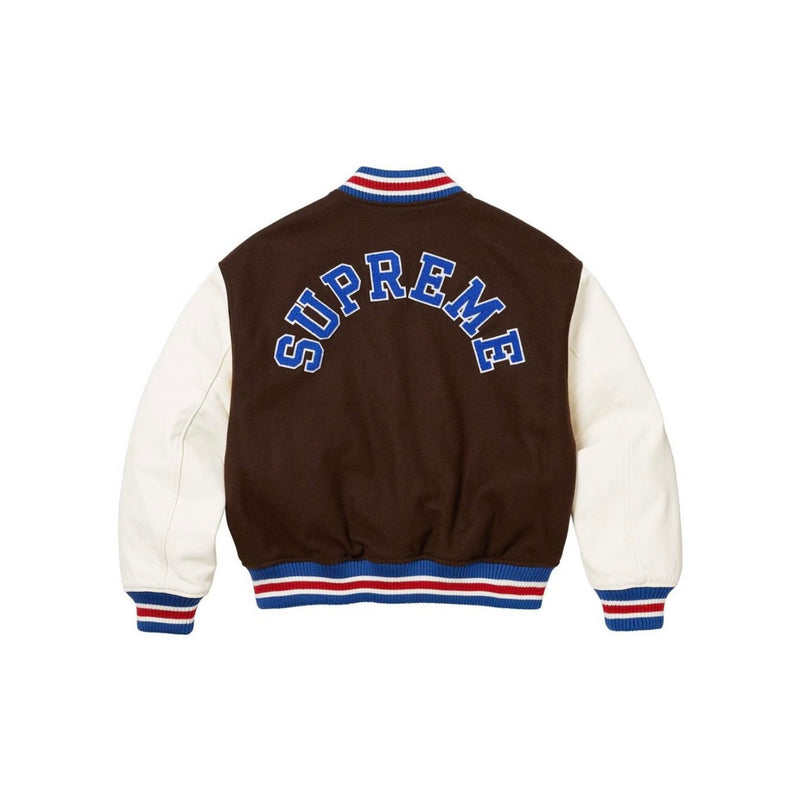 Jaqueta Supreme Tiger Varsity Jacket Brown