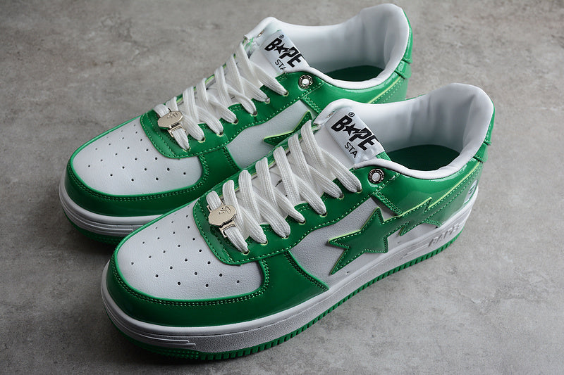 A Bathing Bape Ape Sta Low Green White