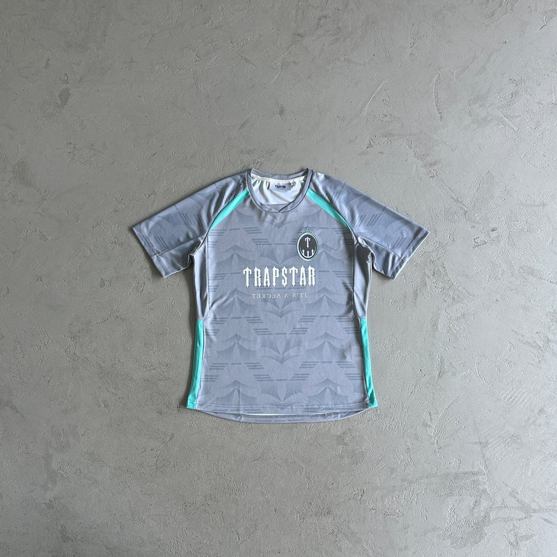 Camiseta Trapstar "Football t shirts Grey Sea Blue"