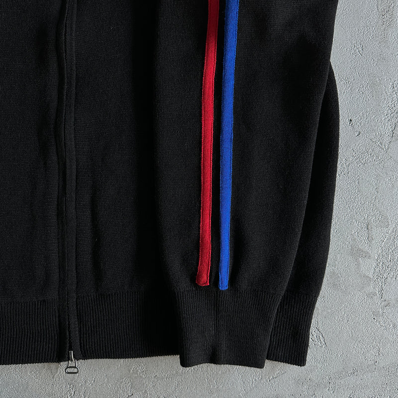 Jaqueta Corteiz "Knit Zip up Fleece Black"